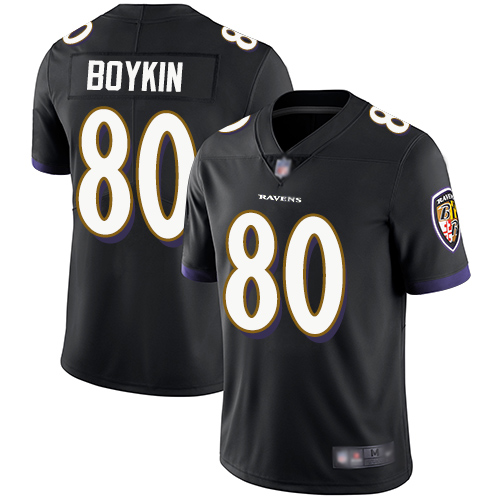 Baltimore Ravens Limited Black Men Miles Boykin Alternate Jersey NFL Football #80 Vapor Untouchable
